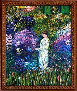 Woman in the Garden by Joseph Ebberwein
