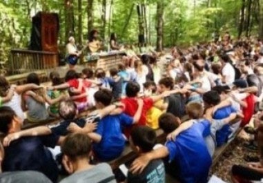 Jewish kids at camp