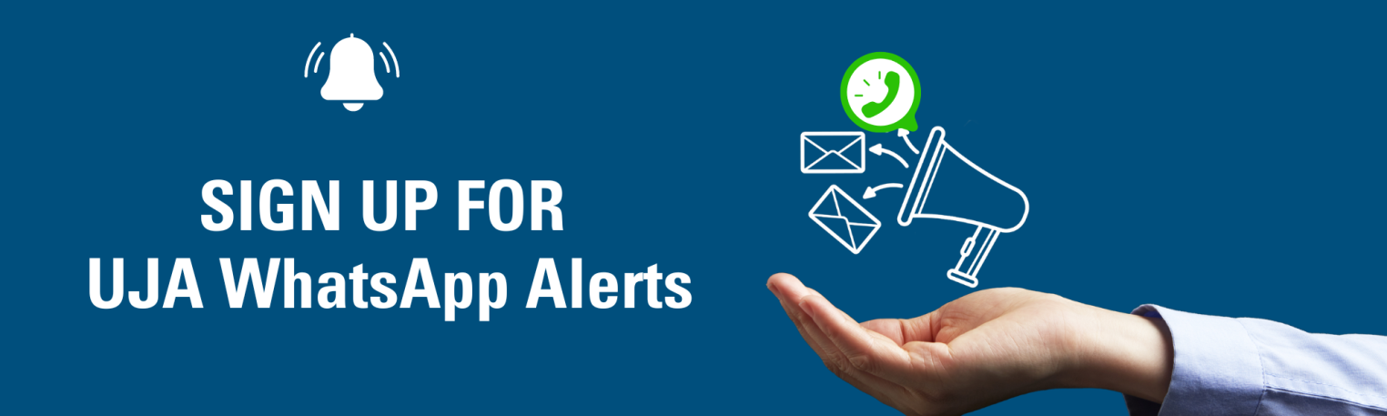Sign Up For UJA WhatsApp Alerts