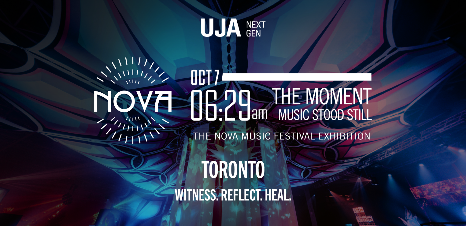 UJA Next Gen Nova Exhibit. Witness, Reflect, Heal