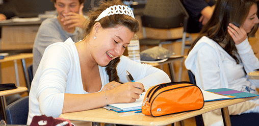 Student At Desk