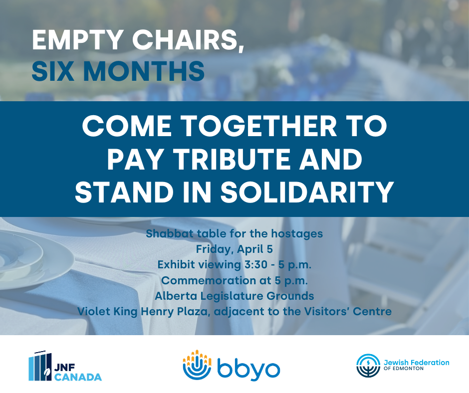 Empty Chairs, Six Months: Shabbat Table for the Hostages