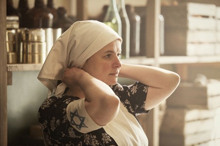 25. Actor Jowita Budnik portrays Rachel Auerbach in Soup Kitchen. Photo Credit  Anna Wloch