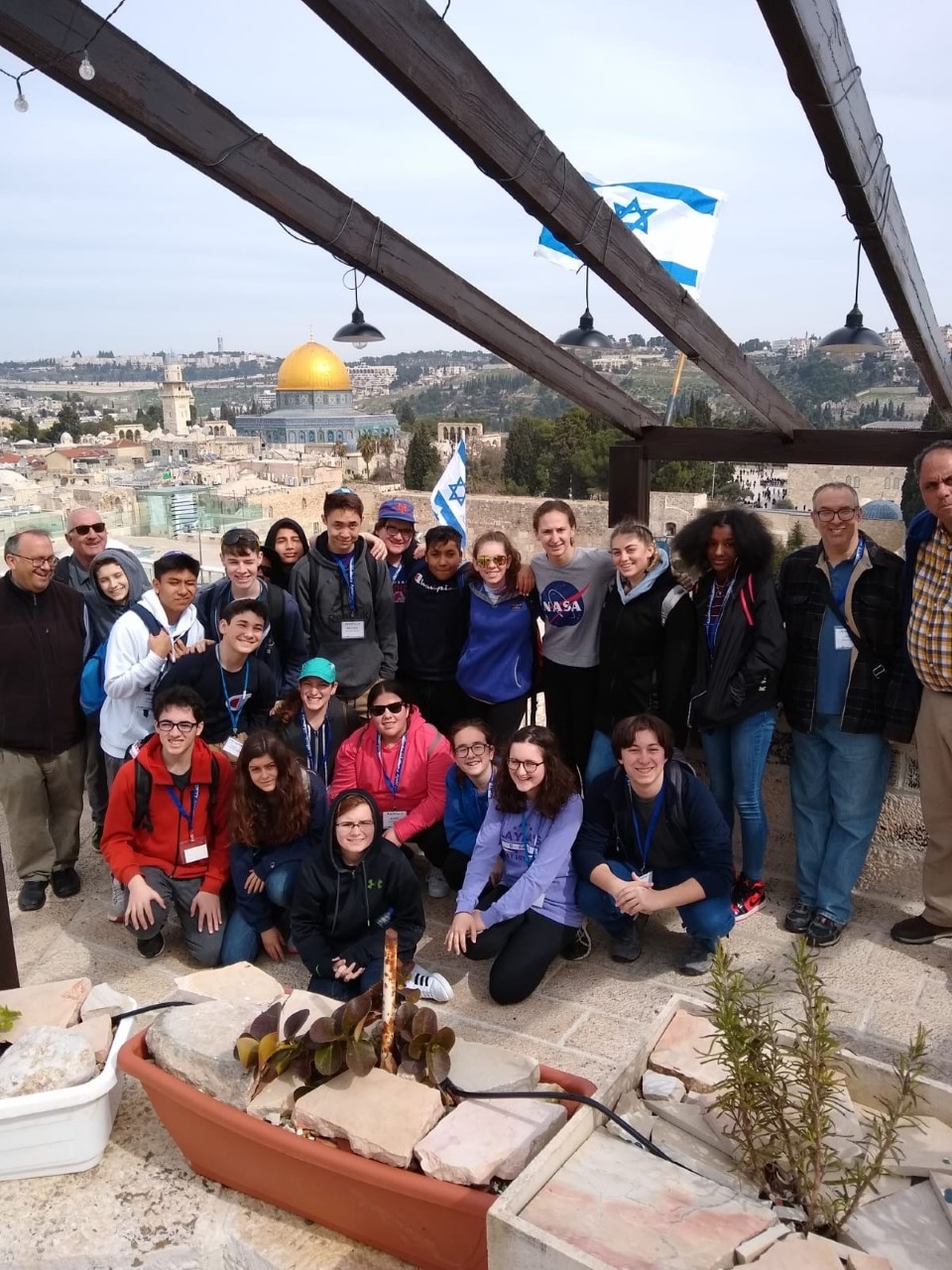 Group of teens and adults in Israel