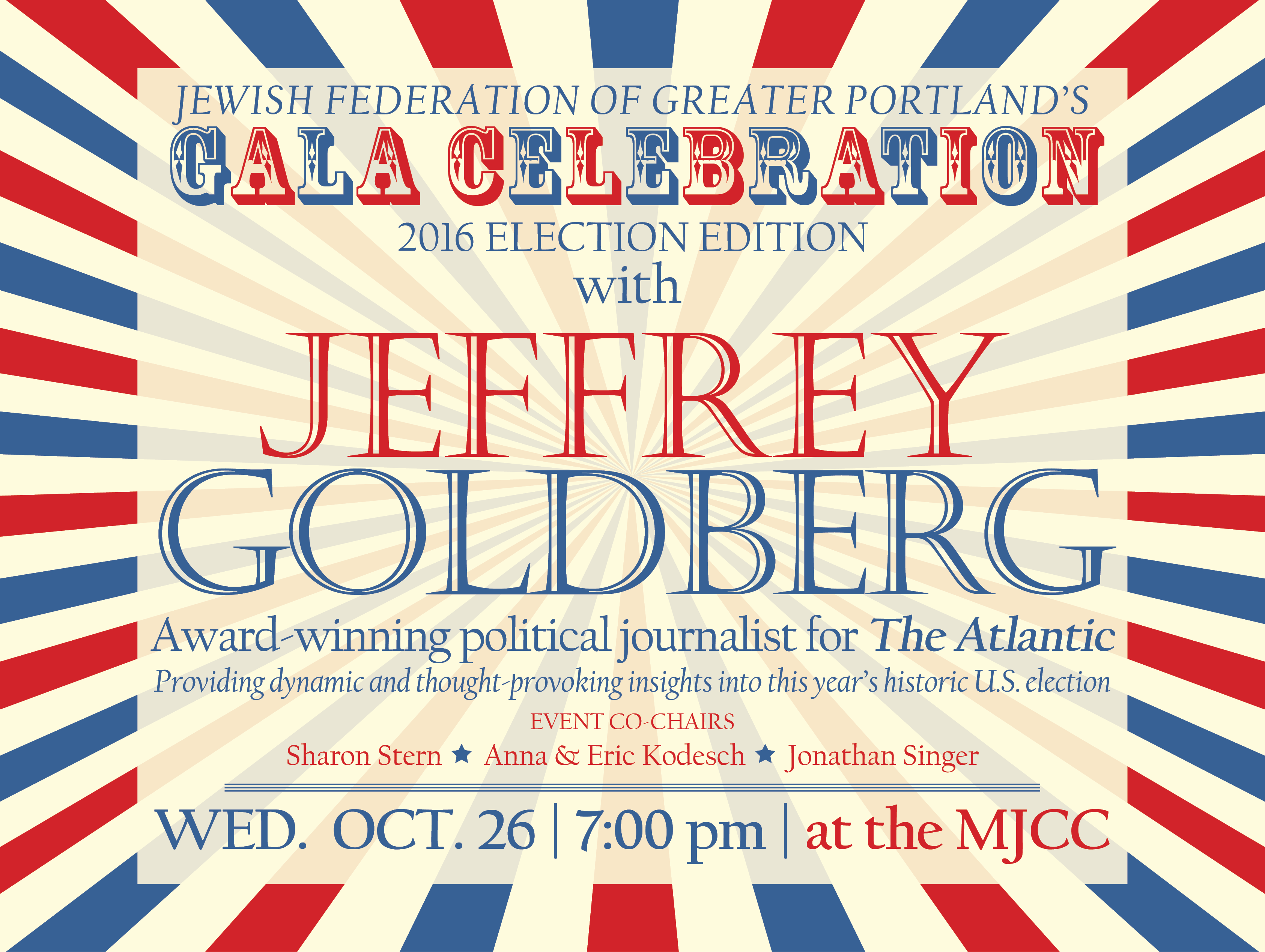 Jewish Federation Gala with Jeffrey Goldberg
