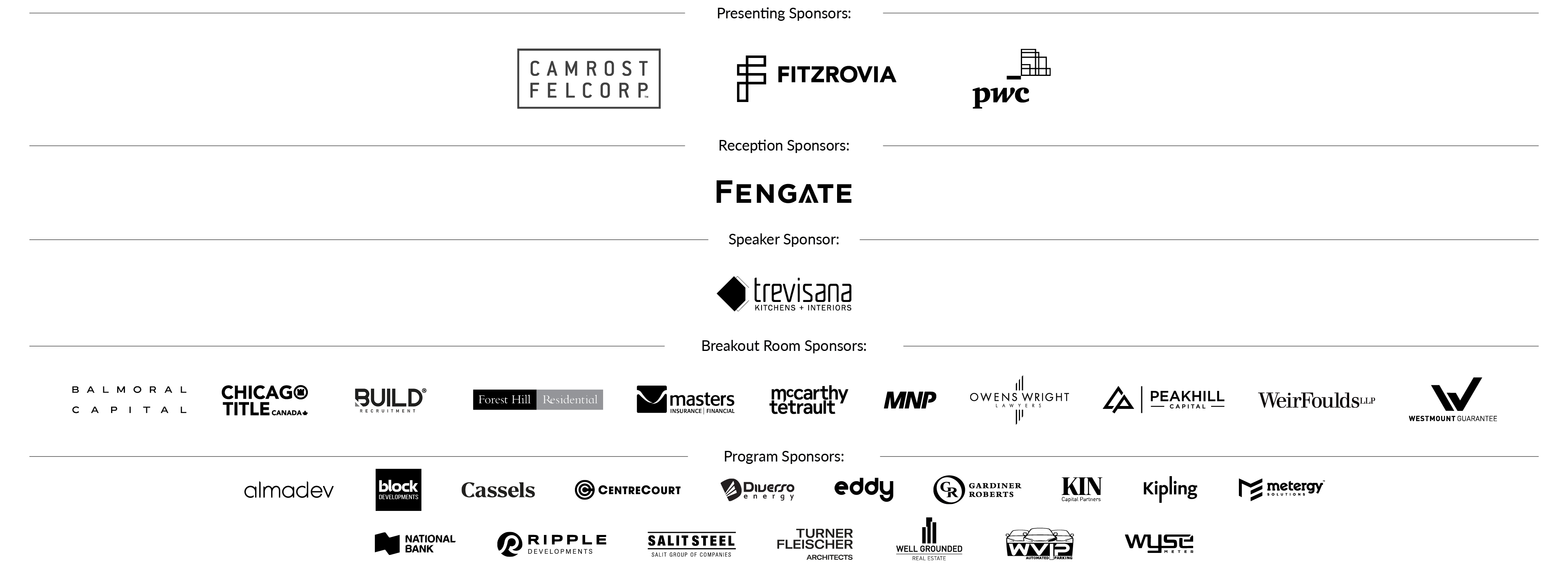2026 Leaders Lounge Sponsor logos