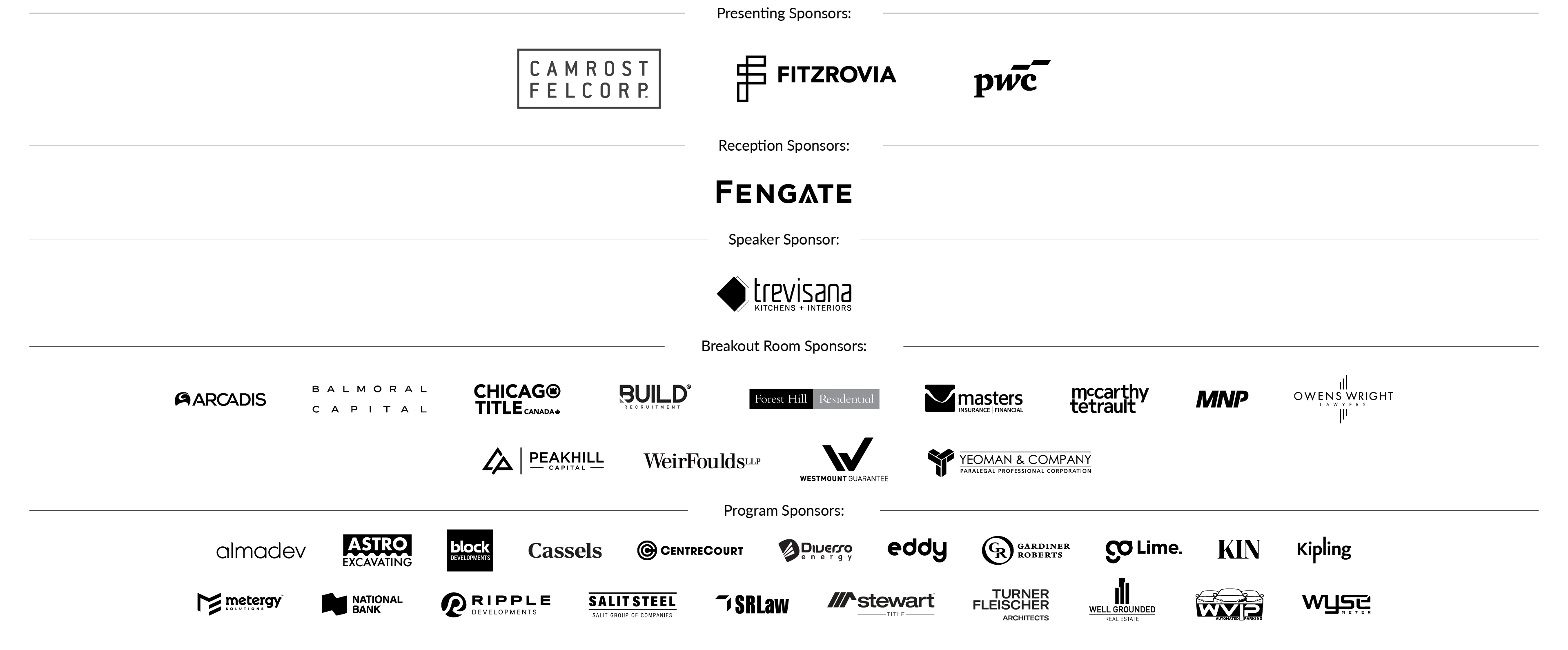 2026 Leaders Lounge Sponsor logos