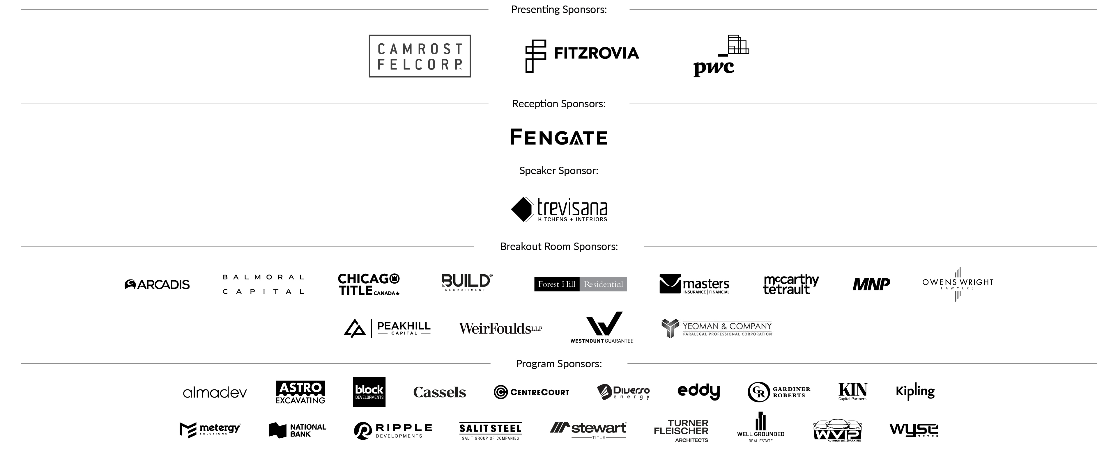 2026 Leaders Lounge Sponsor logos