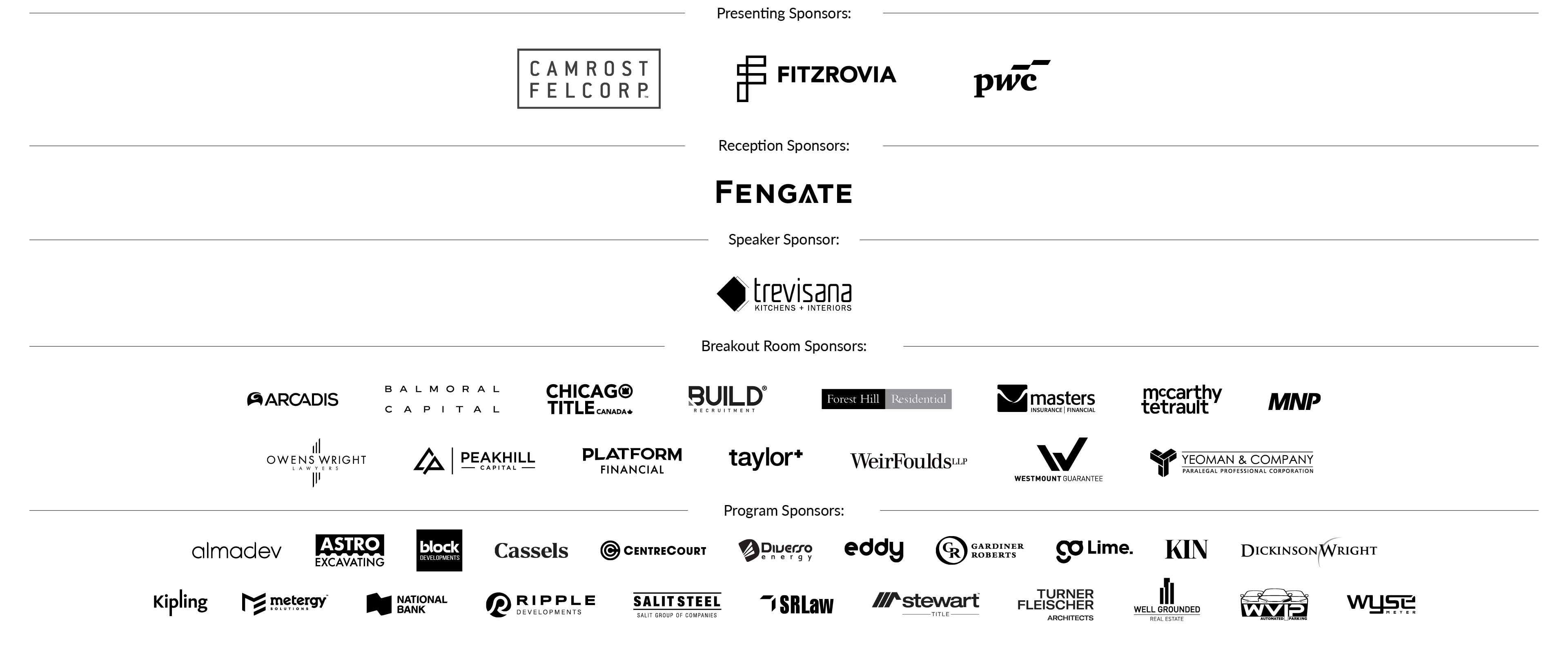 2026 Leaders Lounge Sponsor logos