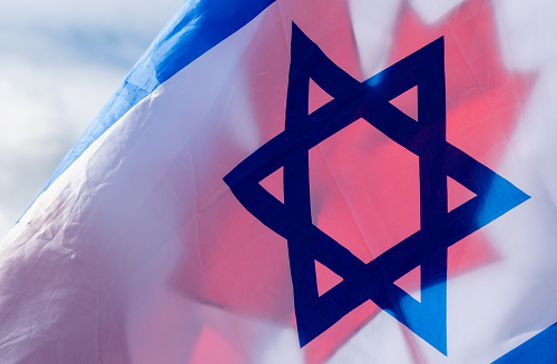 Canadian and Israeli Flag