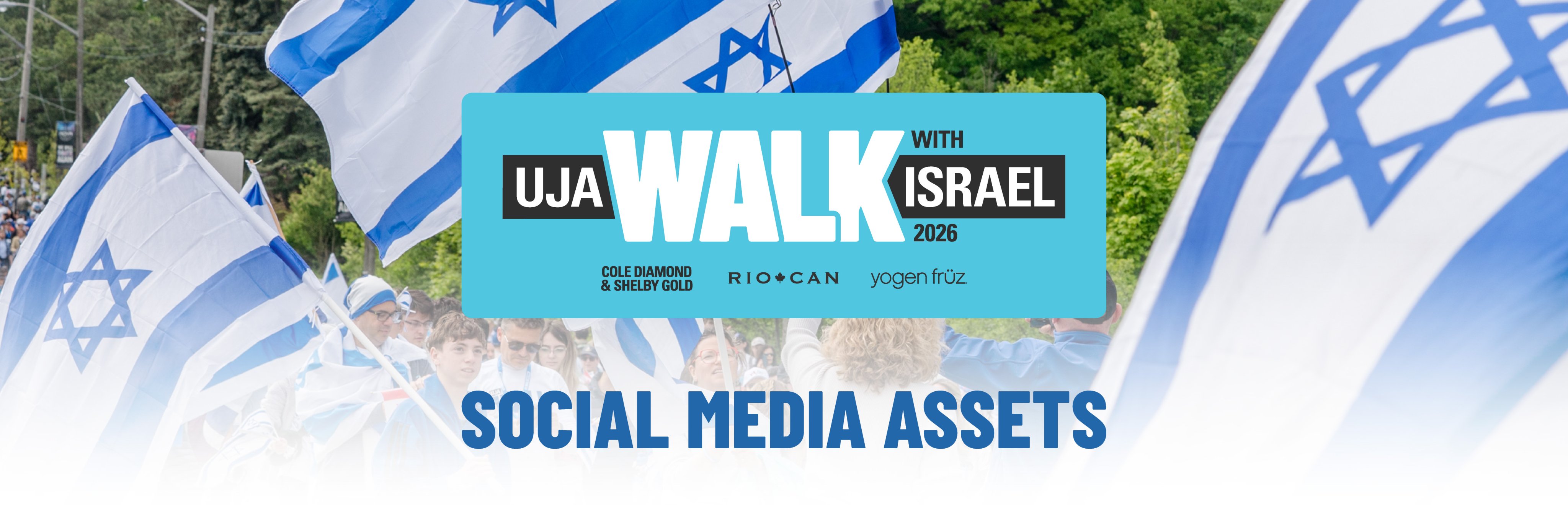 UJA Walk With Israel 2026 Social Media Assets