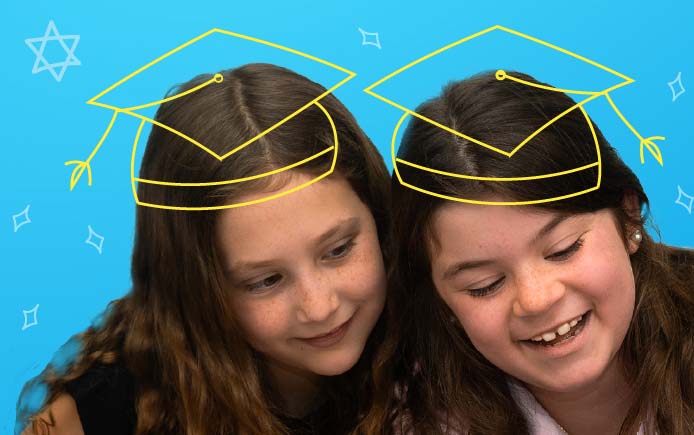 2 Jewish students reading