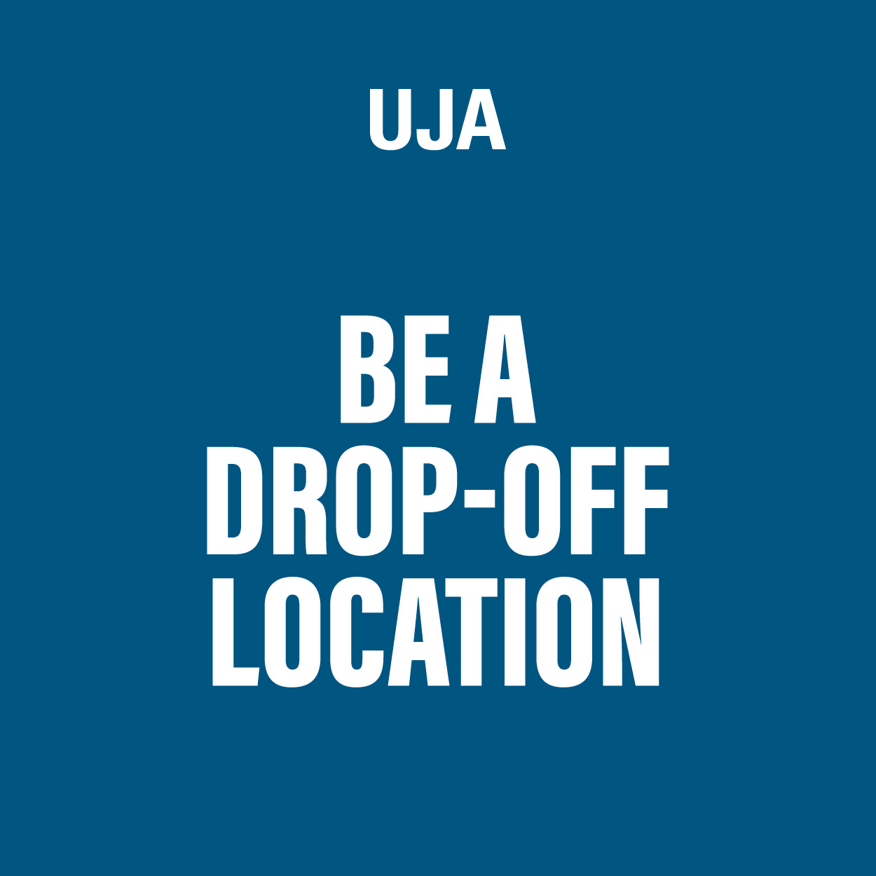 UJA: Be a drop-off location