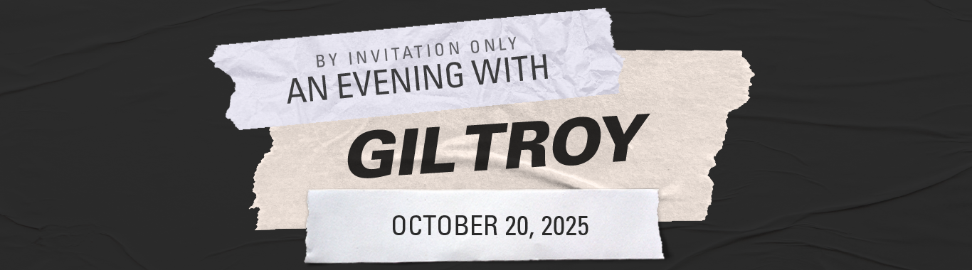 By invitation only: an evening with Gil Troy