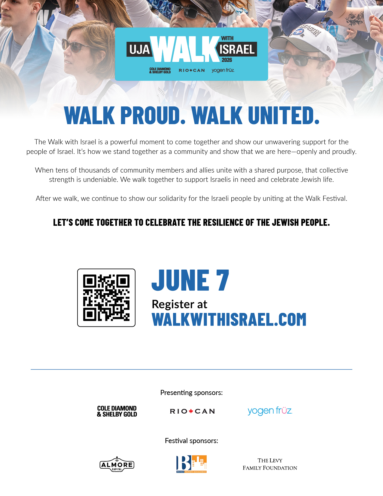 Walk with Israel flyer