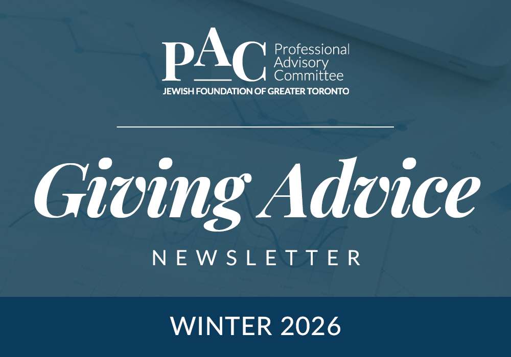 Giving Advice Newsletter Winter 2026
