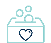 A donation box