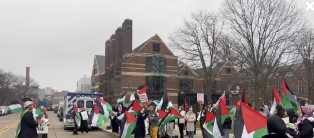 Pro-Palestinian Activists Protest Kamala Harris at University of